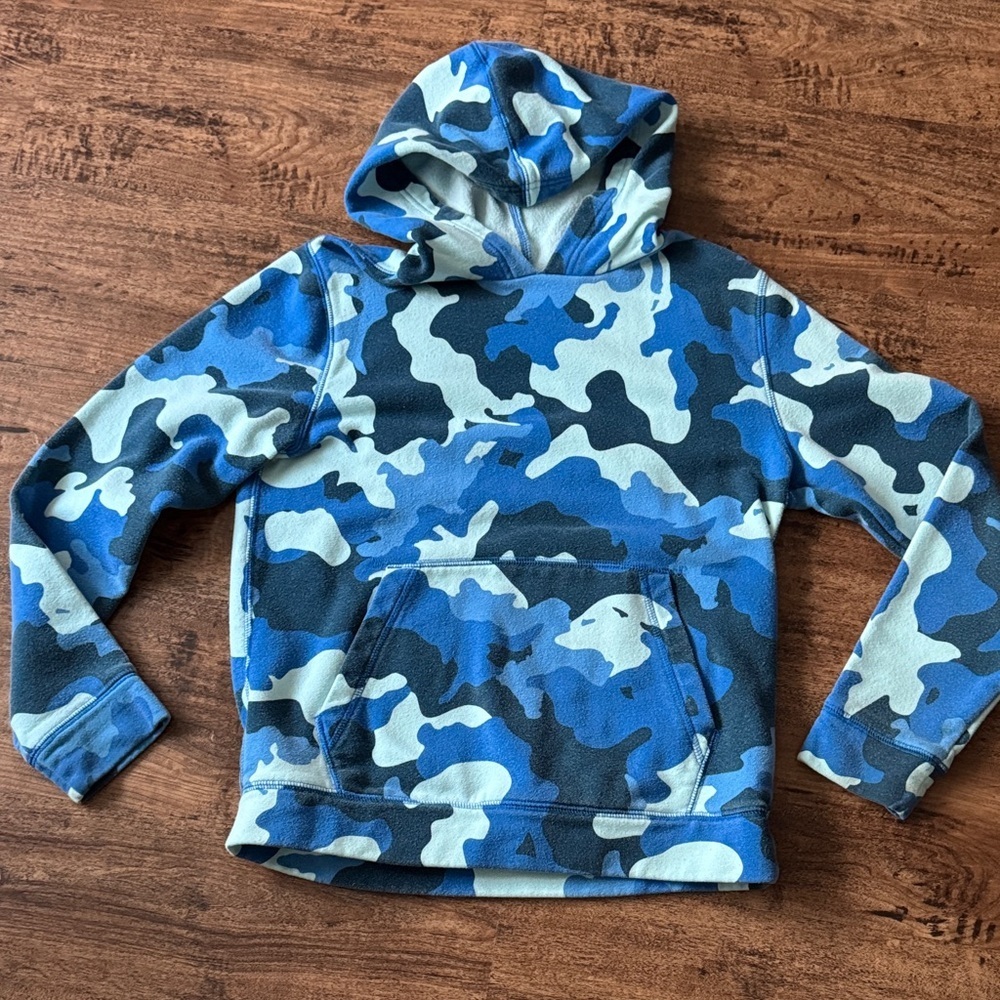 Tek Gear Blue and Gray Camouflage Kids Hoodie